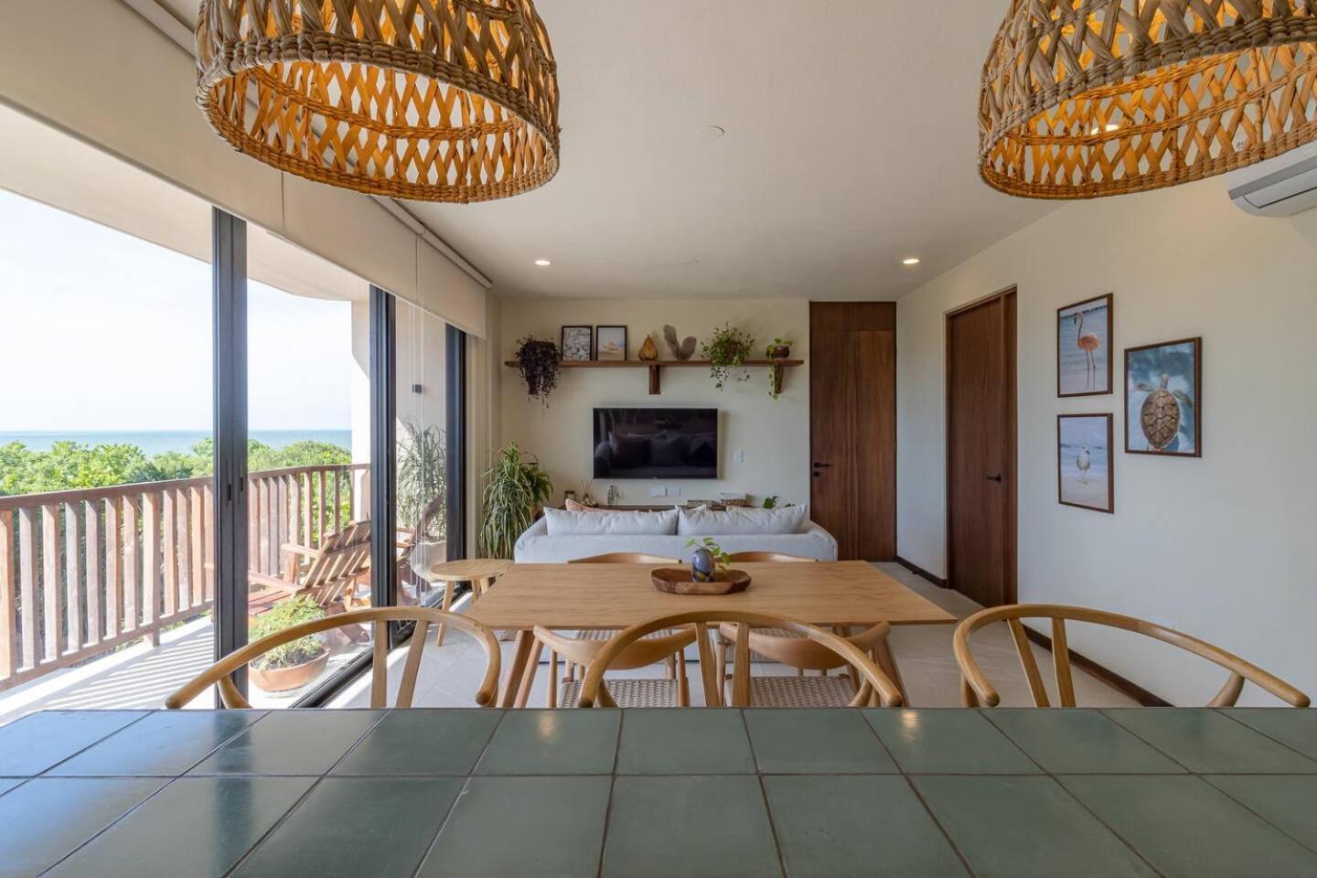 Hermoso Departamento Con Vista Al Mar Isla Holbox Buitenkant foto