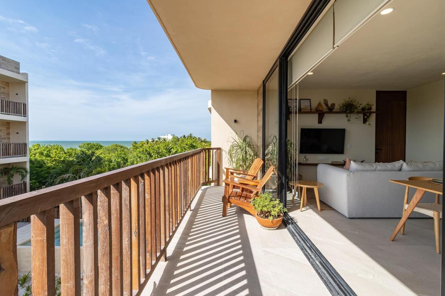 Hermoso Departamento Con Vista Al Mar Isla Holbox Buitenkant foto